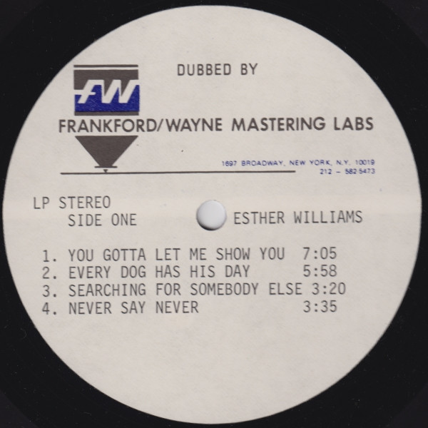 Esther Williams – Let Me Show You (1976, Vinyl) - Discogs