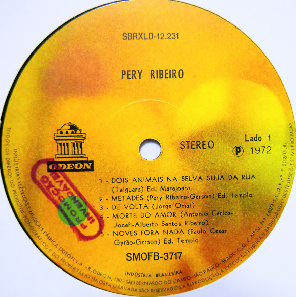 last ned album Pery Ribeiro - Pery Ribeiro