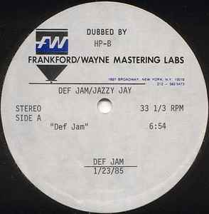 Jazzy Jay – Def Jam / Cold Chillin' In The Spot (1985, Acetate