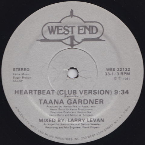 Taana Gardner – Heartbeat (1981, Vinyl) - Discogs