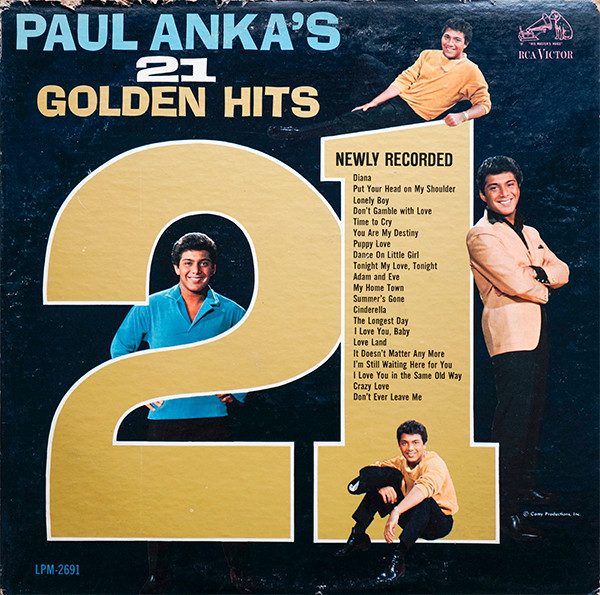 レコード PAUL ANKA'S 21 GOLDEN HITSAYL1-3808