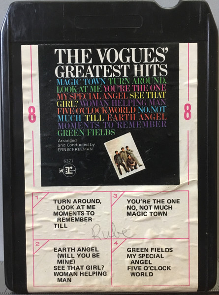 The Vogues – The Vogues' Greatest Hits (1969, 8-Track Cartridge 