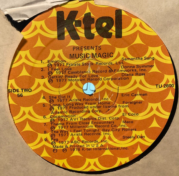 Various - Music Magic | K-Tel (TU 2600) - 4