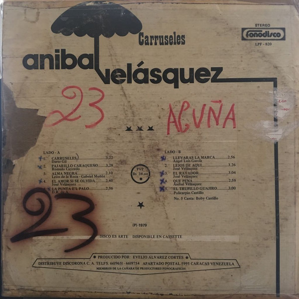 last ned album Aníbal Velásquez Y Su Conjunto - Carruseles