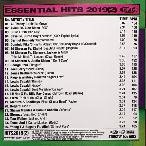 ladda ner album Various - DMC Essential Hits 2019 Part Two July December 2019