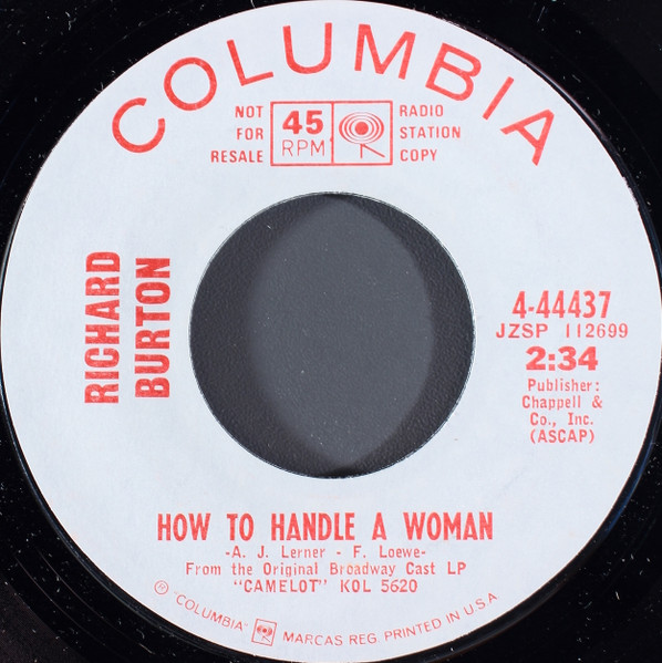 Richard Burton How To Handle A Woman 1968 Vinyl Discogs