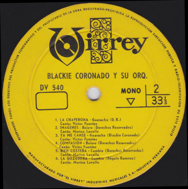 descargar álbum Blackie Coronado Y Su Orquesta - Blackie Coronado Y Su Orquesta