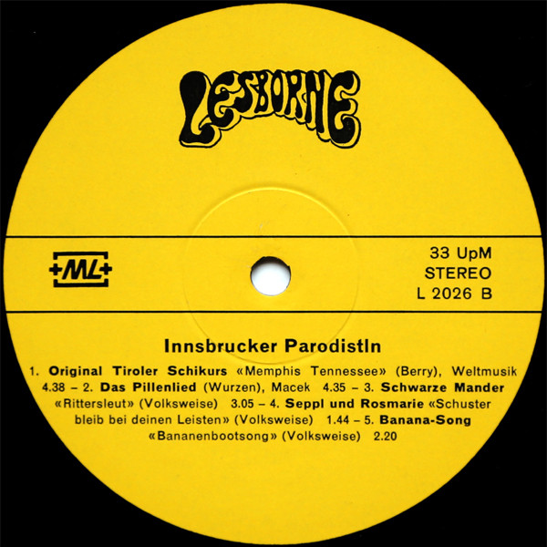 baixar álbum Innsbrucker Parodistln - Innsbrucker Parodistln