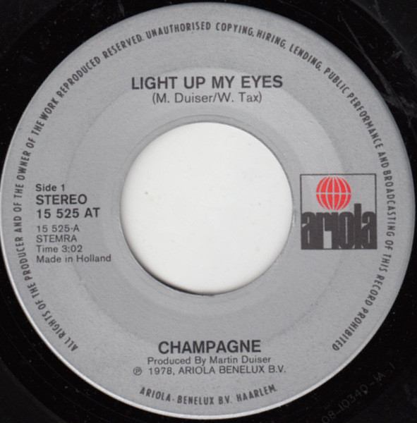 baixar álbum Champagne - Light Up My Eyes