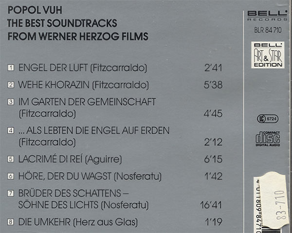 Album herunterladen Popol Vuh - The Best Soundtracks From Werner Herzog Films