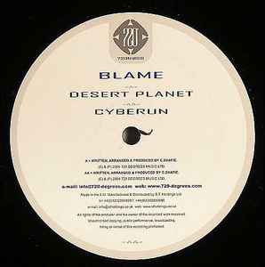 Blame - Desert Planet / Cyberun album cover