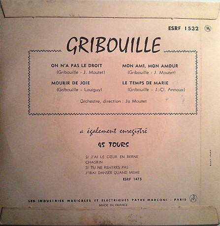 télécharger l'album Gribouille - On Na Pas Le Droit