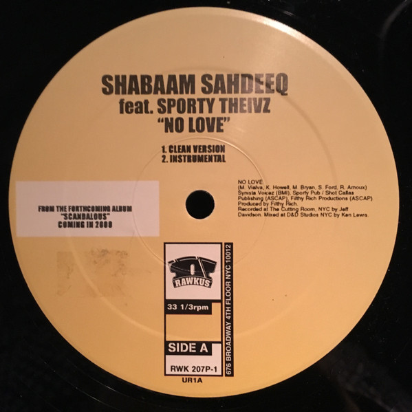 télécharger l'album Shabaam Sahdeeq Featuring Sporty Thievz - No Love