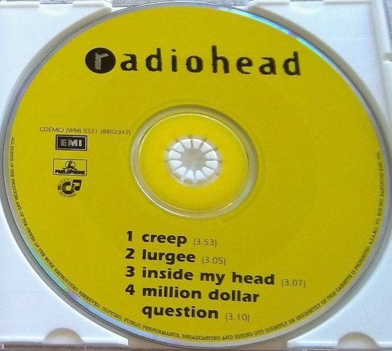 Radiohead – Creep (1992, CD) - Discogs