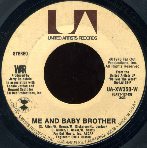 War - Me And Baby Brother | Releases | Discogs