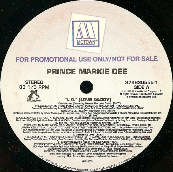 Prince Markie Dee – Love Daddy (1995, CD) - Discogs
