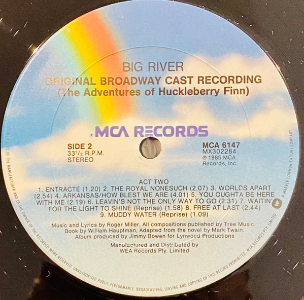 lataa albumi William Hauptman & Roger Miller - Big River Original Broadway Cast
