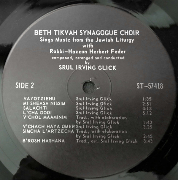 ladda ner album Beth Tikvah Synagogue Choir - Beth Tikvah Synagogue Choir Sings Music From the Jewish Liturgy