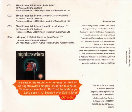 Album herunterladen Nightcrawlers Featuring John Reid - Should I Ever Fall In Love