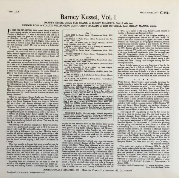 baixar álbum Barney Kessel - Barney Kessel