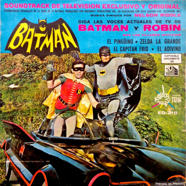 Nelson Riddle – Batman - Soundtrack De Television (1966, Vinyl) - Discogs