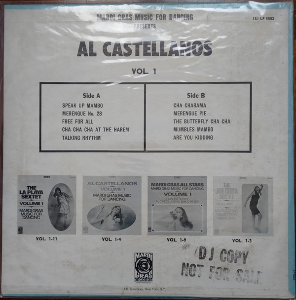 ladda ner album Al Castellanos And His Orchestra - Volume 1 Mardi Gras Music For Dancing