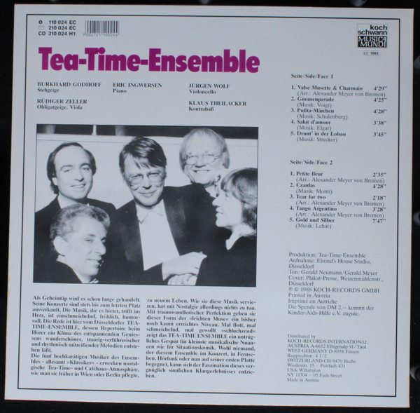 Album herunterladen TeaTimeEnsemble - Tea Time Ensemble 1