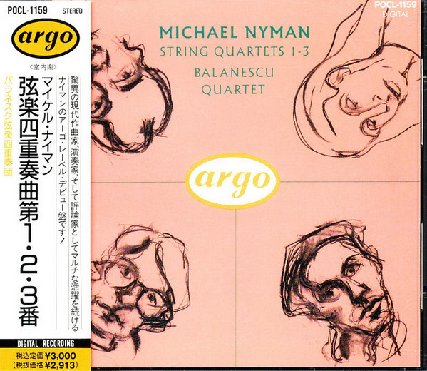 Michael Nyman, Balanescu Quartet – String Quartets 1-3 (1991, CD