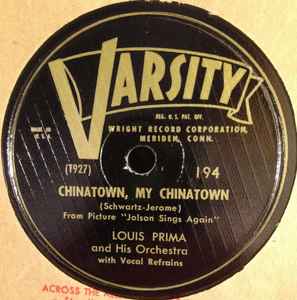 Louis Prima And His Orchestra - Chinatown, My Chinatown / Anniversary Song album cover