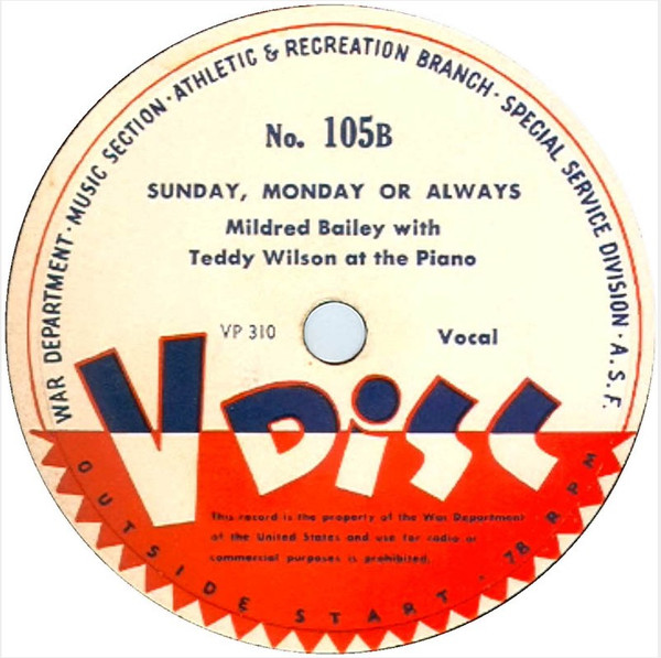 télécharger l'album Mildred Bailey With Teddy Wilson At The Piano - Rockin Chair Sunday Monday Or Always