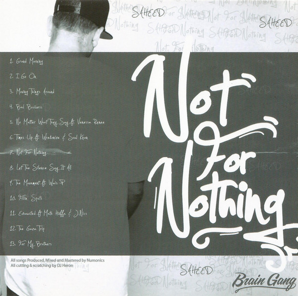 télécharger l'album Saheed & Numonics - Not For Nothing