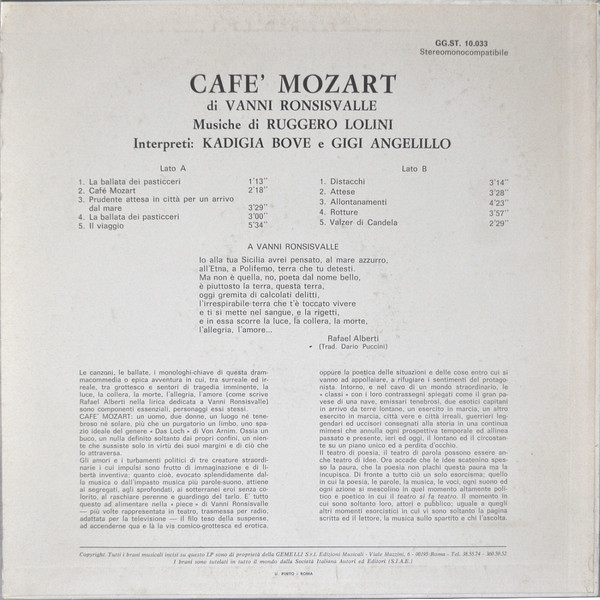 lataa albumi Ruggero Lolini - Cafe Mozart