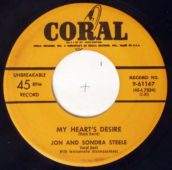 lataa albumi Jon And Sondra Steele - Dont Bring Your Heartaches To Me My Hearts Desire