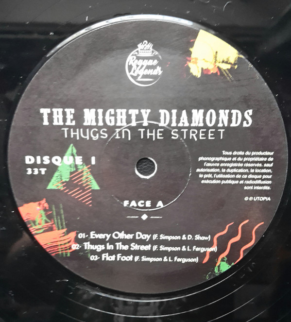 The Mighty Diamonds - Thugs In The Street | Diggers Factory (UTOPIA003) - 3