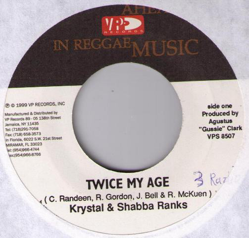 Krystal & Shabba Ranks – Twice My Age (1999, Vinyl) - Discogs