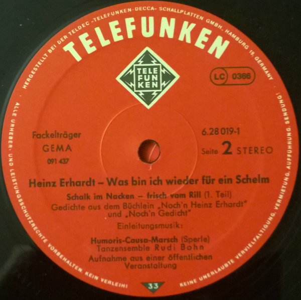 last ned album Heinz Erhardt - Was Bin Ich Wieder Für Ein Schelm