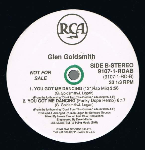 lataa albumi Glen Goldsmith - Youve Got Me Dancin