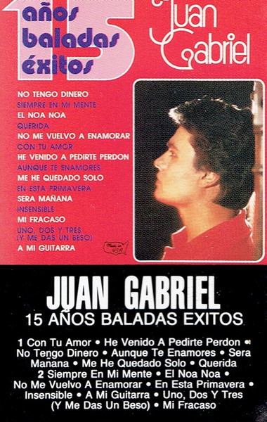 Juan Gabriel – 15 Años Baladas Exitos (2023, Red, Vinyl) - Discogs