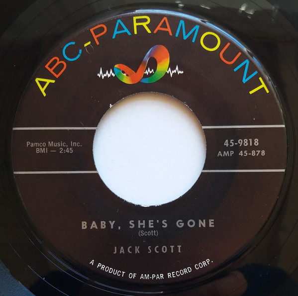 Jack Scott – Baby, She's Gone (1957, Vinyl) - Discogs