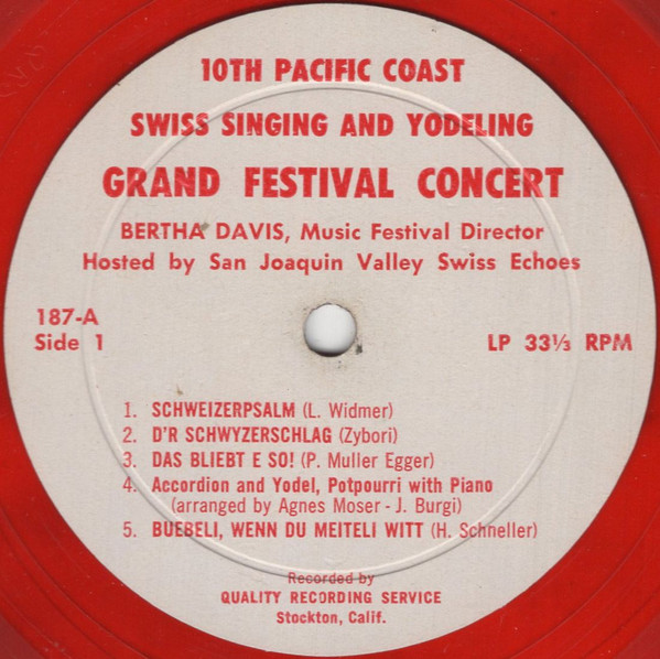 télécharger l'album United Swiss Singing Societies Of The Pacific Coast - 10th Pacific Coast Grand Festival Concert