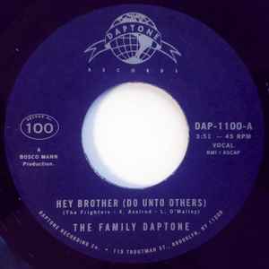 Hey Brother (Do Unto Others) / Soul Fugue - The Family Daptone / The 100 Knights Orchestra