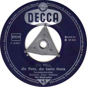 Die Benicarlos - Die Nina, Die Pinta, Die Santa Maria album cover