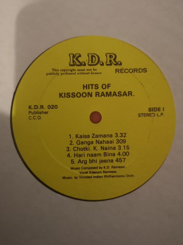 last ned album Kissoon Ramasar - Hits Of Kissoon Ramasar