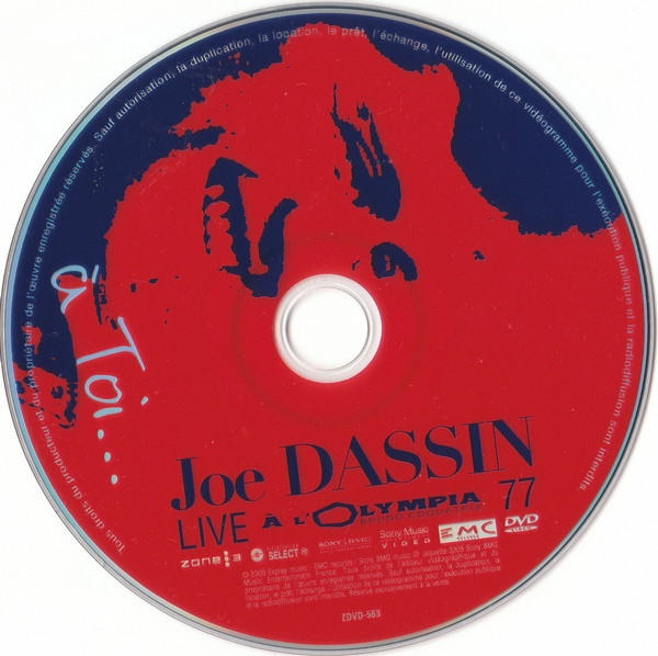 Joe Dassin - À Toi... Live À L'Olympia 77 | Sony BMG Music Entertainment (ZDVD-563) - 3