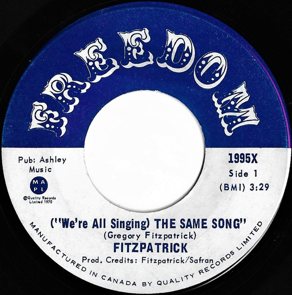 baixar álbum Fitzpatrick - Were All Singing The Same Song Tuneful Spoonful