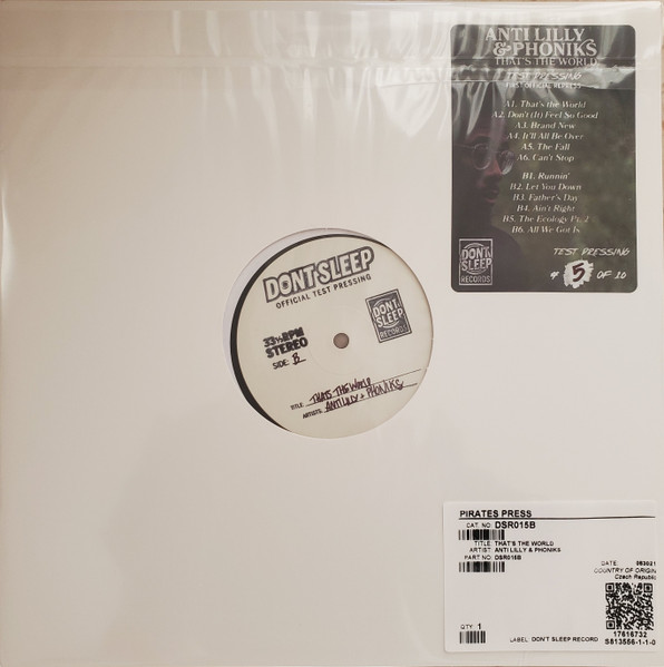 Anti Lilly & Phoniks – That's The World (2019, Red, Vinyl) - Discogs