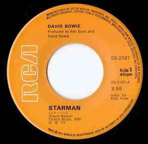 デビッド・ボウイー – スターマン = Starman (1972, Tokyo, Vinyl 
