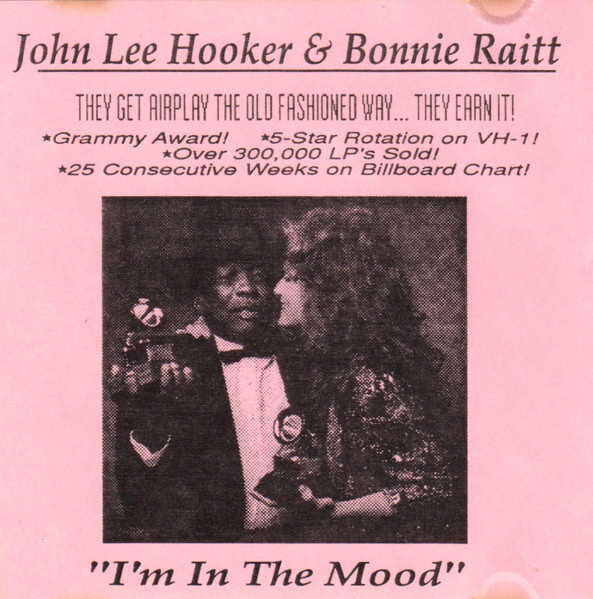 John Lee Hooker With Bonnie Raitt – I'm In The Mood (1990, Vinyl