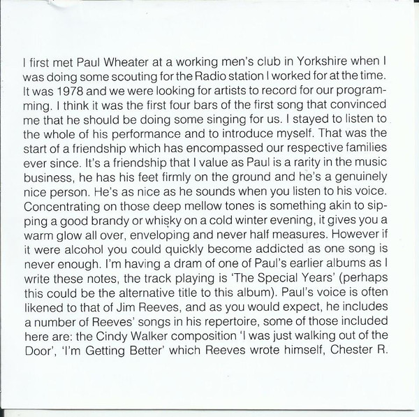 Album herunterladen Paul Wheater - Twenty Good Years