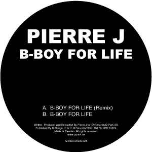 Portada de album Pierre J - B-Boy For Life